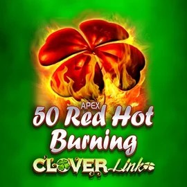 50 Red Hot Burning Clover Links logo – Slots by Novomatic at Spinfin Casino