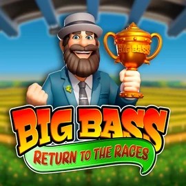 Slots logo of Big Bass Return to the Races from Pragmatic Play at Spinfin Casino
