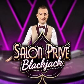 Blackjack Salon Privé slot logo by Ezugi at Spinfin Casino