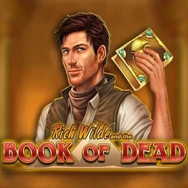 Book of Dead online game logo by Play'n GO on spinfins.eu
