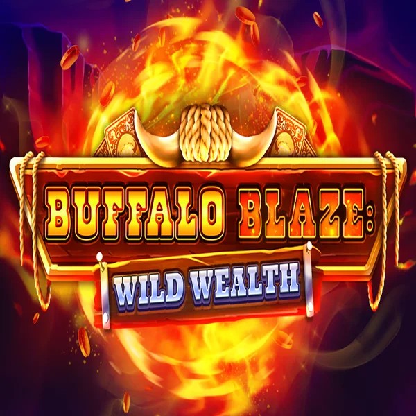 Buffalo Blaze Wild Wealth logo by OctoPlay at Spinfin Casino