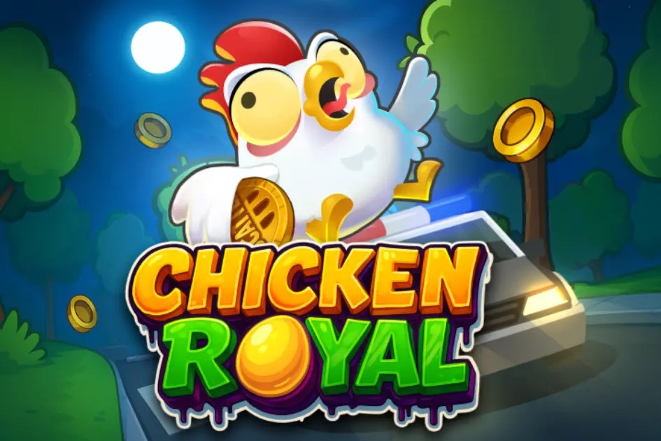 Try Chicken Royal slot by InOut on spinfins.eu – logo image