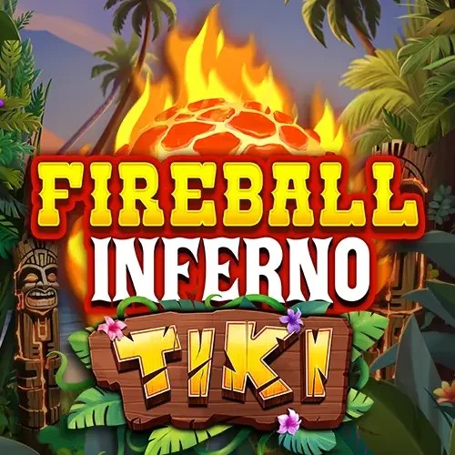 Fireball Inferno Tiki by NetEnt, showcased at spinfins.eu – game logo