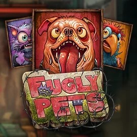 Fugly Pets slot logo by Stakelogic at Spinfin Casino