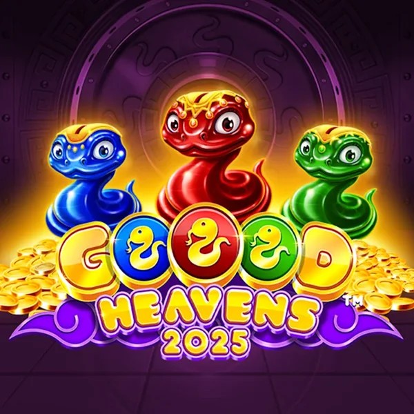Goood Heavens online game logo by Rarestone Gaming on spinfins.eu