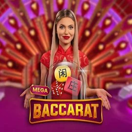 Mega Baccarat logo – Live Casino by Pragmatic Play at Spinfin Casino