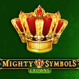 Official Slots logo: Mighty Symbols Crowns by Wazdan at Spinfin Casino