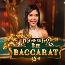 Prosperity Tree Baccarat logo by Evolution at Spinfin Casino