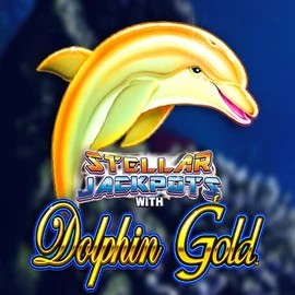 Dolphin Gold with Stellar Jackpots by Lightning Box Game, showcased at spinfins.eu – game logo