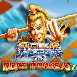 Stellar Jackpots with More Monkeys slot visual from Lightning Box Game available on spinfins.eu