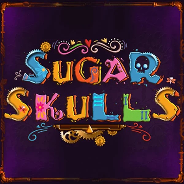 Enjoy Sugar Skulls by Booming Games – logo hosted on spinfins.eu