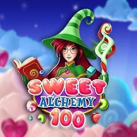 Sweet Alchemy 100 online game logo by Play'n GO on spinfins.eu