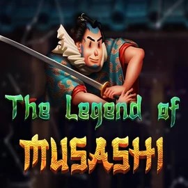 The Legend of Musashi slot logo by Peter & Sons at Spinfin Casino