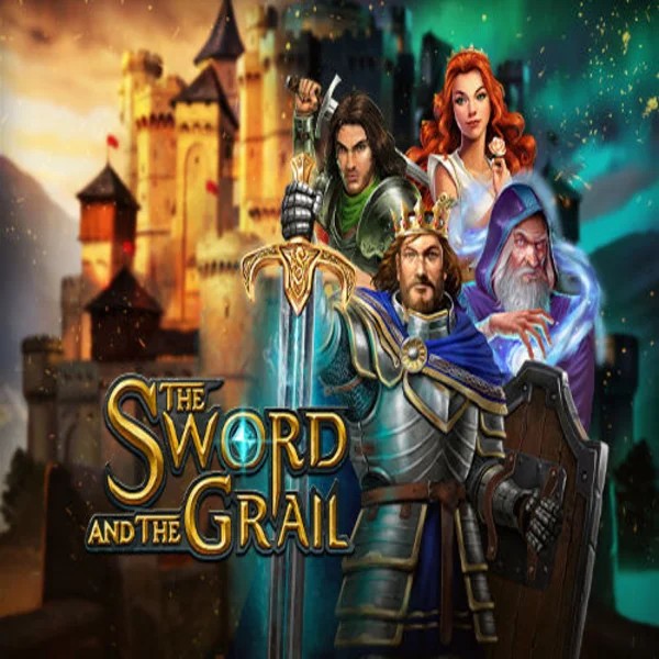 Try The Sword and the Grail slot by Play'n GO on spinfins.eu – logo image