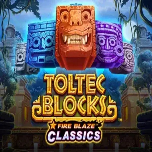Fire Blaze: Toltec Blocks by Rarestone Gaming, showcased at spinfins.eu – game logo