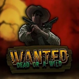 Wanted Dead or a Wild online game logo by Hacksaw Gaming on spinfins.eu