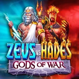 Zeus vs Hades: Gods of War online game logo by Pragmatic Play on spinfins.eu